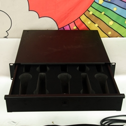 Used Gator GRW-DRWMIC10 2U Rack Drawer for Wired Microphones ISS29853