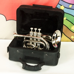 Used Cecilio Pocket Trumpet & Case ISS29824