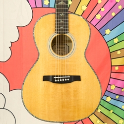 Prs Used PRS SE PE50E Parlor Acoustic Electric Guitar, Flamed Maple, Fishman Pickup ISS29881