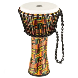 Meinl Percussion 10" Rope Tuned Travel Series Djembe, Synthetic Head (Patented), Simbra PADJ5-M-F