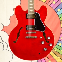 Epiphone ES-335 Figured Flame Maple Top, Premium Gig Bag, Cherry EI-335FSCHNH3