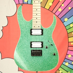 Used Ibanez RG421MSP Electric Guitar, Turquoise Sparkle ISS30165