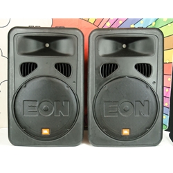 Jbl Used PAIR JBL Eon 15 G2 Powered Speaker Enclosures, 400 Watts ISS30163