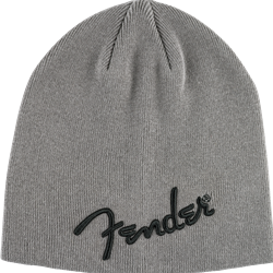 Fender® Logo Beanie, Charcoal Heather Gray, One Size 9106111708