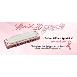 Hohner Special 20 Harmonica Pink
Comb Key Of C - Breast Cancer
Awareness Month M568016
