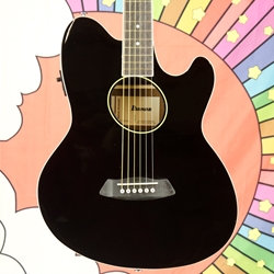Ibanez Talman TCY10E Acoustic Electric Guitar, B Stock, Black TCY10EBKB