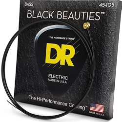 DR Black Beauties Coated Steel Bass Guitar Strings - .045-.105 Medium BKB-45
