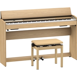 Holiday Special (SAVE $350.00) Roland F701 Digital Upright Piano - Light Oak F701-LA