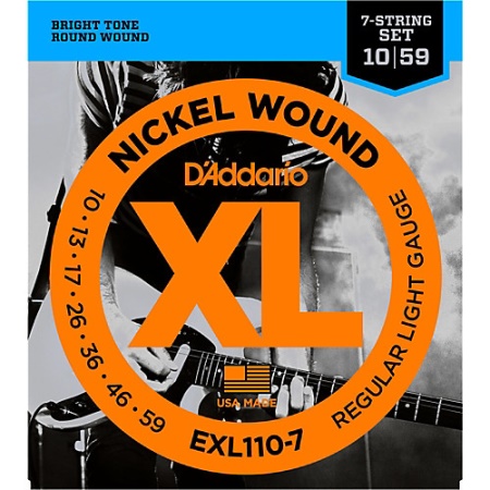 D'addario D'Addario EXL Electric  7string .010 - .059 EXL110-7