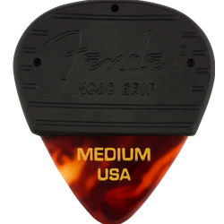 Fender Mojo Grip Picks, Celluloid, Medium, 3-Pack, Tortoiseshell 1985351800