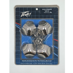 NOS Peavey Chrome Amp Back Corners 4-Pack (0005150), Made in USA ISS30536