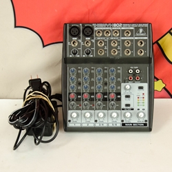 Used Behringer Xenyx 802 8-Input 2-Bus Mixer, Power Supply ISS30715