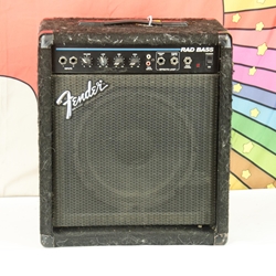 Used Fender Rad Bass Electric Bass Guitar Amplifier 30 Watt Solid State Combo Amp ISS30704