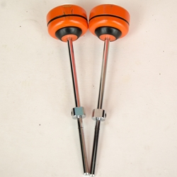 Used (PAIR) Pearl B300W Demon Drive Control Core Wood Beaters ISS30461