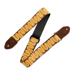 Levys Levy's Mid Century Modern Strap - Brown and Orange Sunset Groove MP2MCM-001