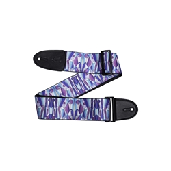 Levys Levy's Stained Glass Guitar Strap-Kaleidoscope Purple MP3SG-005