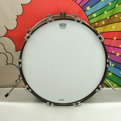 60's 70's Rogers 22" x 14" Bass Drum, Gloss Black ISS30778