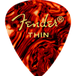 Fender Classic Celluloid, Tortoise Shell, 351 Shape, Thin, 12 Count 1980351700