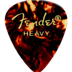 Fender Classic Celluloid, Tortoise Shell, 351 Shape, Heavy, (12) 1980351900