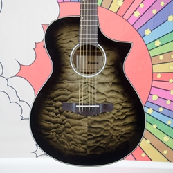 Ibanez AEWC16QA-TKH Acoustic - Electric Guitar - Transparent Black Sunburst