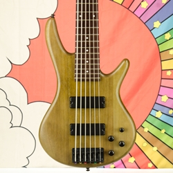 Used Ibanez GSR206B Gio Soundgear Electric 6-String Bass, Walnut Flat ISS30921