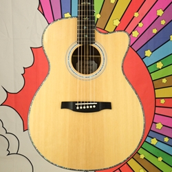 Prs Used 2008 PRS Angelus A265E Acoustic Electric Guitar, Natural, Fishman Pickup ISS31145