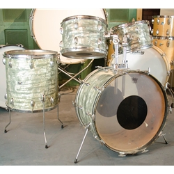 Vintage 60's Slingerland Drum Kit, 12" 13" 16" 22" Light Blue Pearl ISS30493