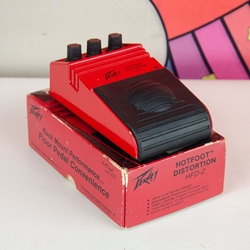 Used Peavey HotFoot Distortion Pedal, Original Box, Original PSU ISS31318