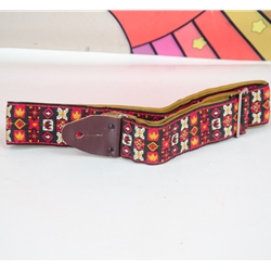 ace Ace original 1960's Vintage Jimi Hendrix woodstock Xs and Os Guitar strap ISS29343