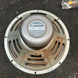 JENSEN Vinatge 1957 Jensen P12R 12" 8 Ohm Guitar Speaker, AS-IS, Cone Damage ISS31428