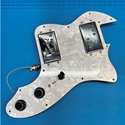 Used 90's Fender Wide Range Telecater Thinline Humbucker Pickups, Pickguard & Electronics ISS31430