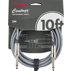 Fender Contour™ Instrument Cable, Inca Silver, 10' 0990571124
