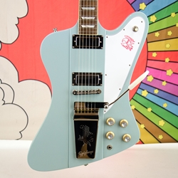 Used 2023 Epiphone '63 Firebird & Hardcase, Frost Blue ISS31432