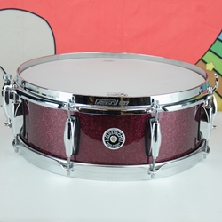 Used Gretsch 5 x 14" Brooklyn Snare Drum - Limited (Maxwell) Burgandy Sparkle ISS31519