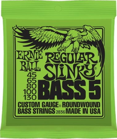 Ernie Ball 2836 Five String Bass Strings 45-130