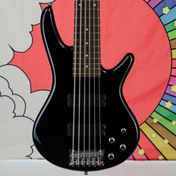 Ibanez GSR206 6 String Bass Guitar, Black GSR206BK